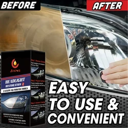 Car Headlights Cleaner Wipes Car Light Polish for Yellowing, Scratch, and Oxidation Repair, Cleaning Wipes for Headlights