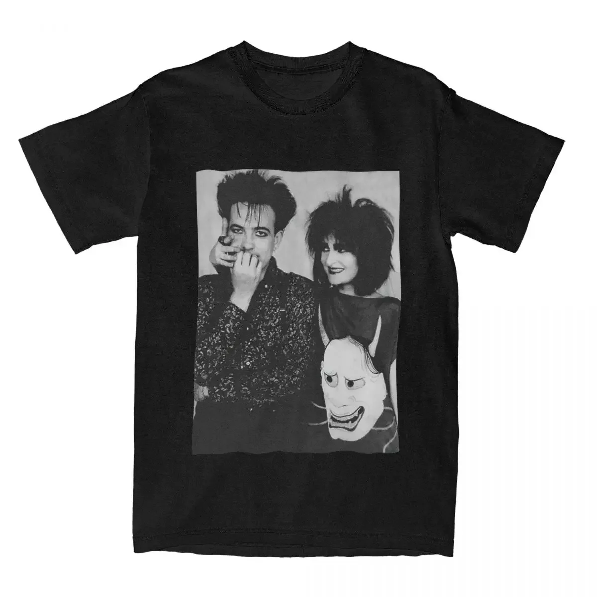 

Siouxsie And The Banshees T Shirts Men 100% Cotton T-shirt O Neck Robert Smith And Siouxsie Sioux Tees Short Sleeve Clothes
