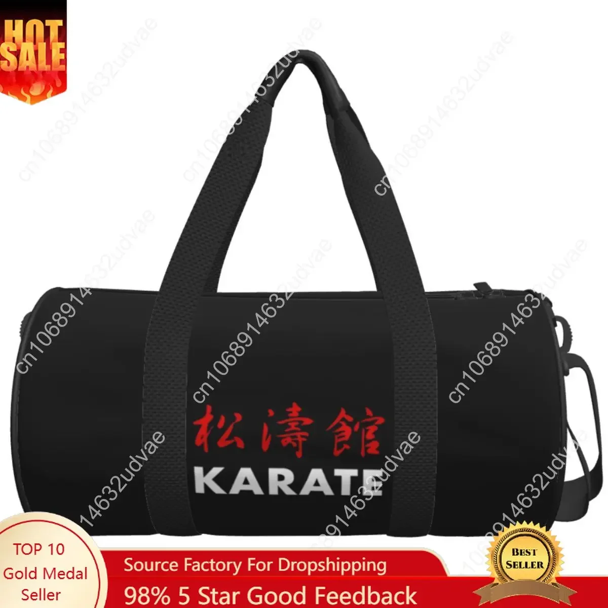 Sacs de sport Shotokan Karate (blancs), sac de voyage et de gym avec compartiment à chaussures, sacs à main vintage, sacs de fitness personnalisés pour couple, imperméables