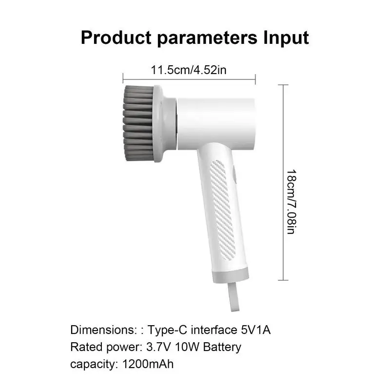 Brosse Électrique Rotative à 360 ° pour Livres, Épurateur à Rotation, Rechargeable pour la Maison