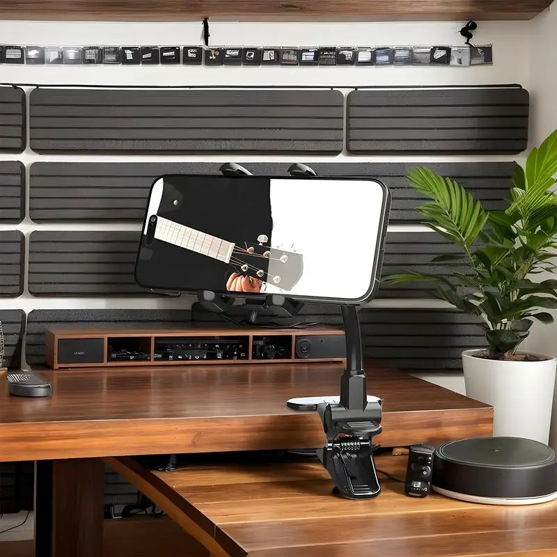 Phone Holder Guitar Clip Guitar Head Mobile Phone Bracket Smartphone Stand Multifunctional Cellphone Clip Video Recording Aid