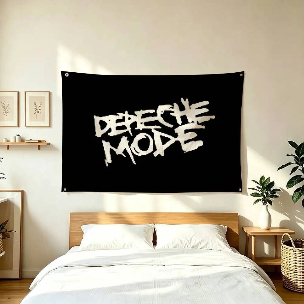 D-Depeche Mode Pop Band  Flags Wall Hanging Tapestry Outdoor Garage Room Decorative flag Background Blanket