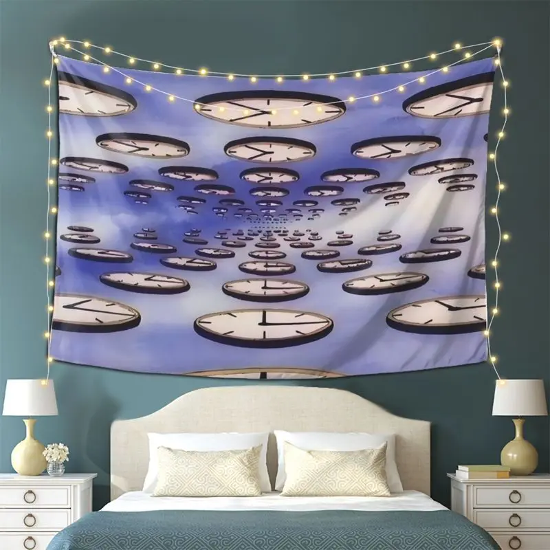 Psychedelic Surrealistic Tapestry, Abstract Art Wall Hanging, Trippy Home Decor for Bedroom, Living Room, and Party Backdrop