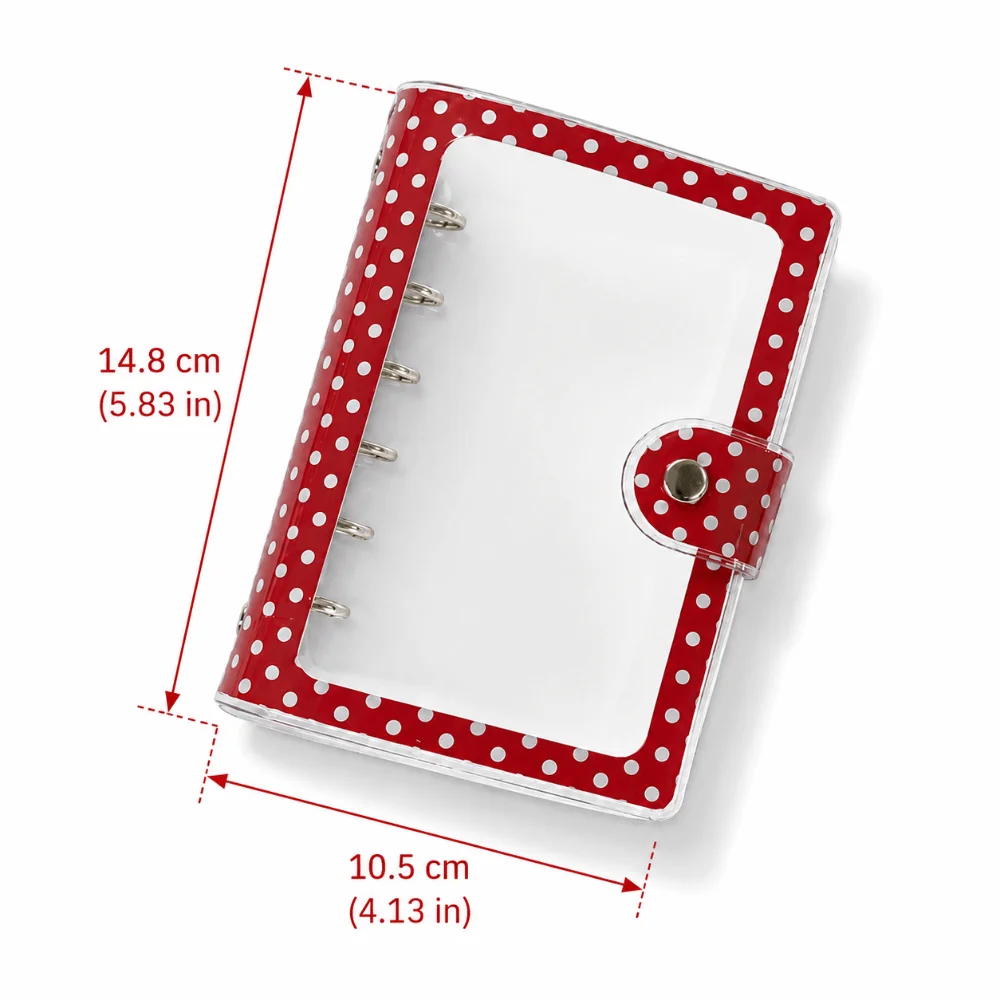 INS PVC A7 Binder Cover A7 Clear Polka Dot Clear Binder Polka Dot Kpop Photocard Album Cover Kpop Photocard Collection view 6