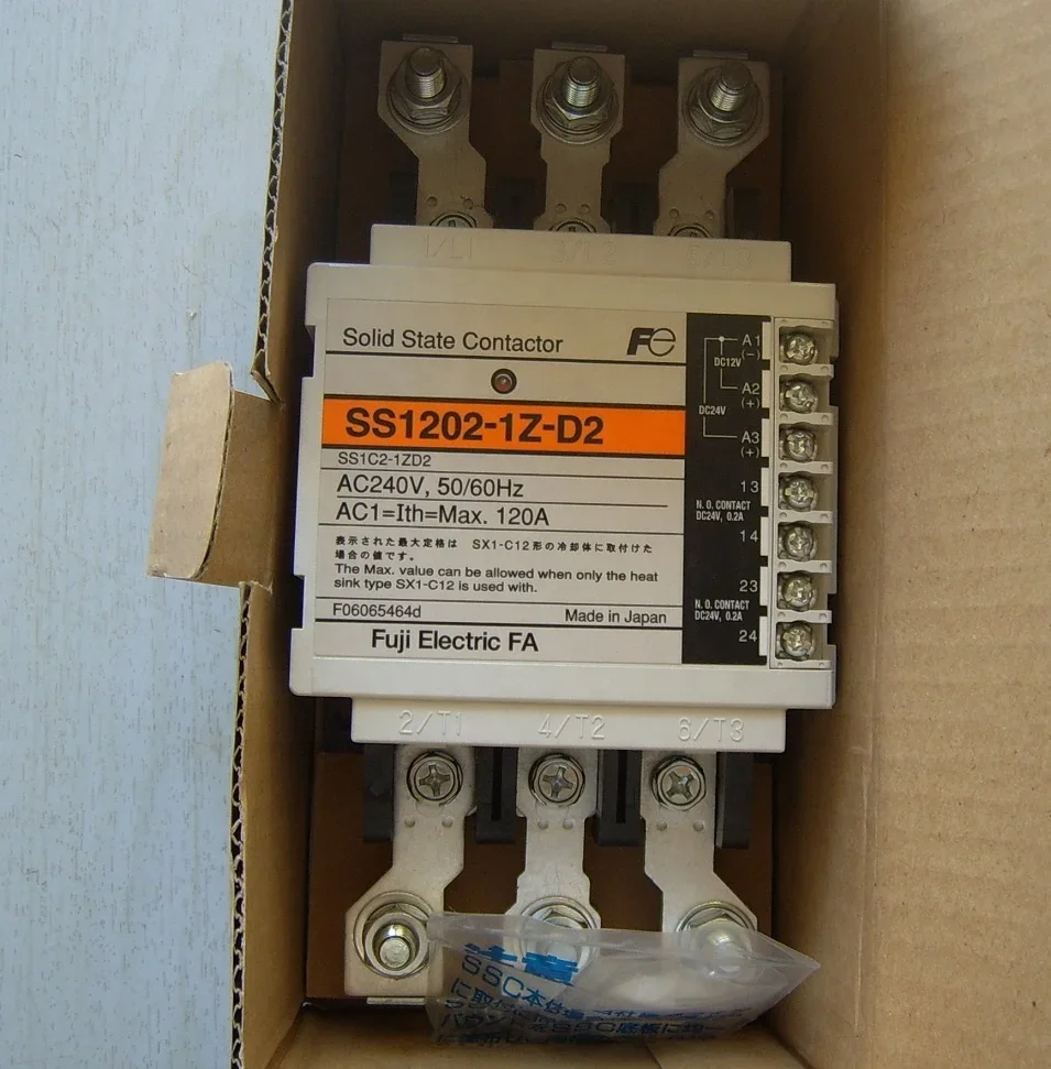 

Solid-state Contactor SS1202-1Z-D2 240V 120A FUJI Electric FA