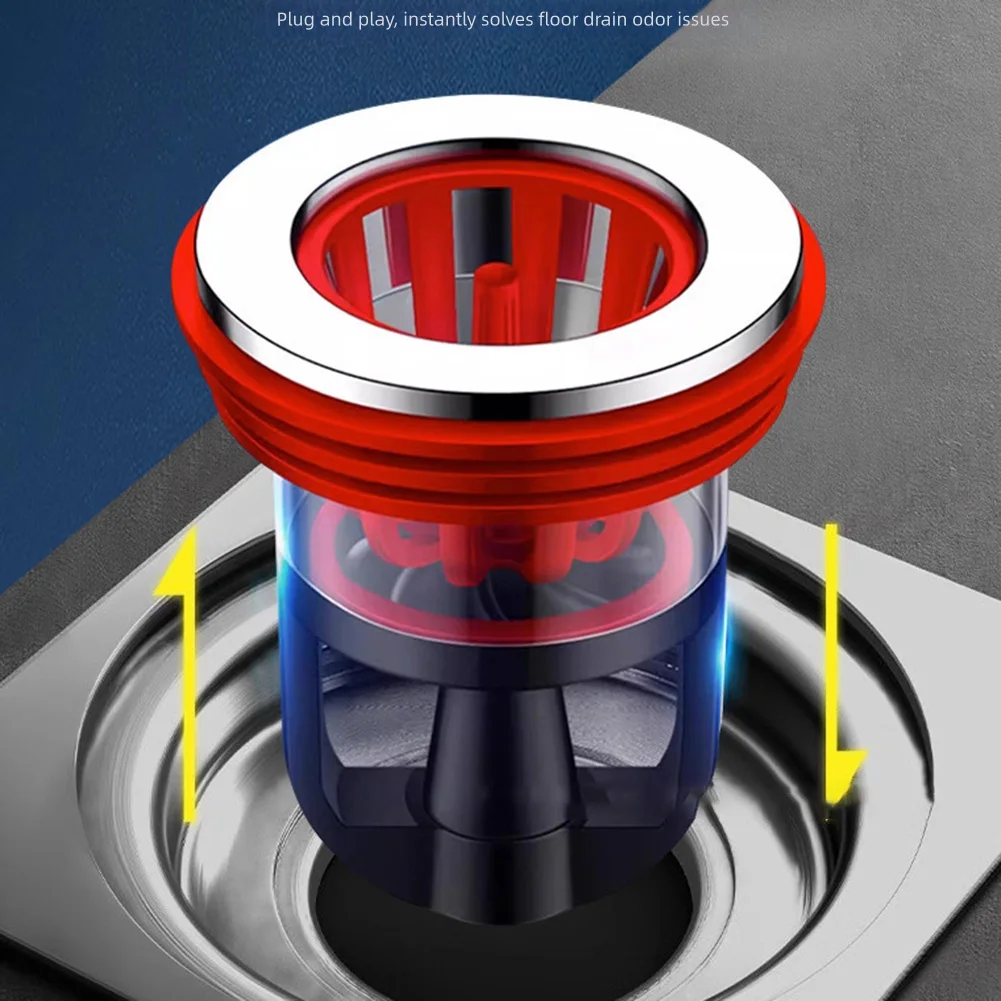 Odour Trap Floor Drain Set Efficient Insect & Odour Protection For All Drains Pipe Toilet Core Sewer Pest Control Device