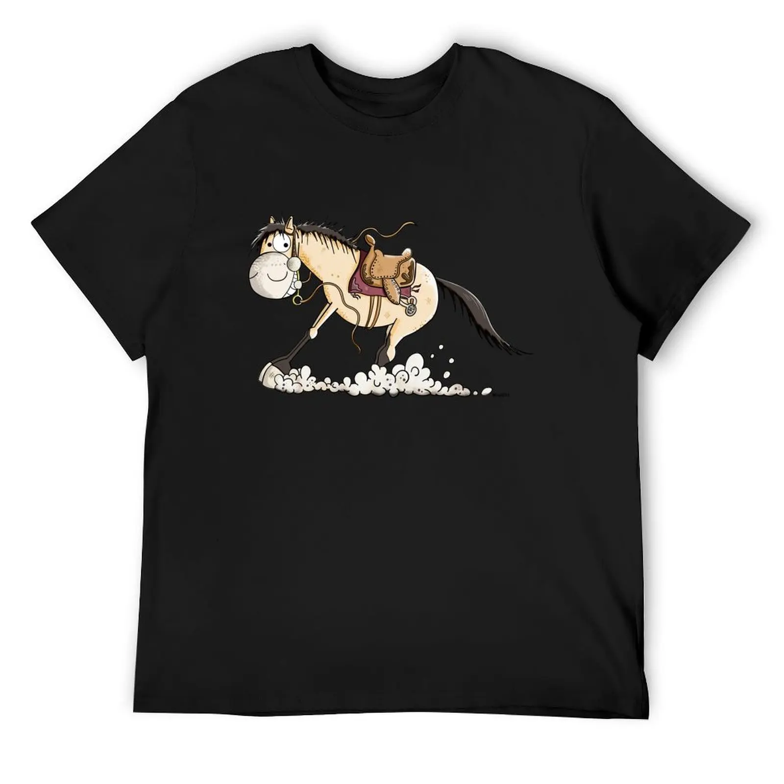 American Quarter Horse Sliding Stop T-Shirt designer shirts customizeds anime t shirts plus size men clothing