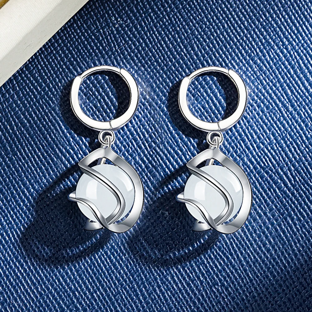 925 Sterling Silver Earrings E - Ethnic Fashion For Ladies ulasan dan harga