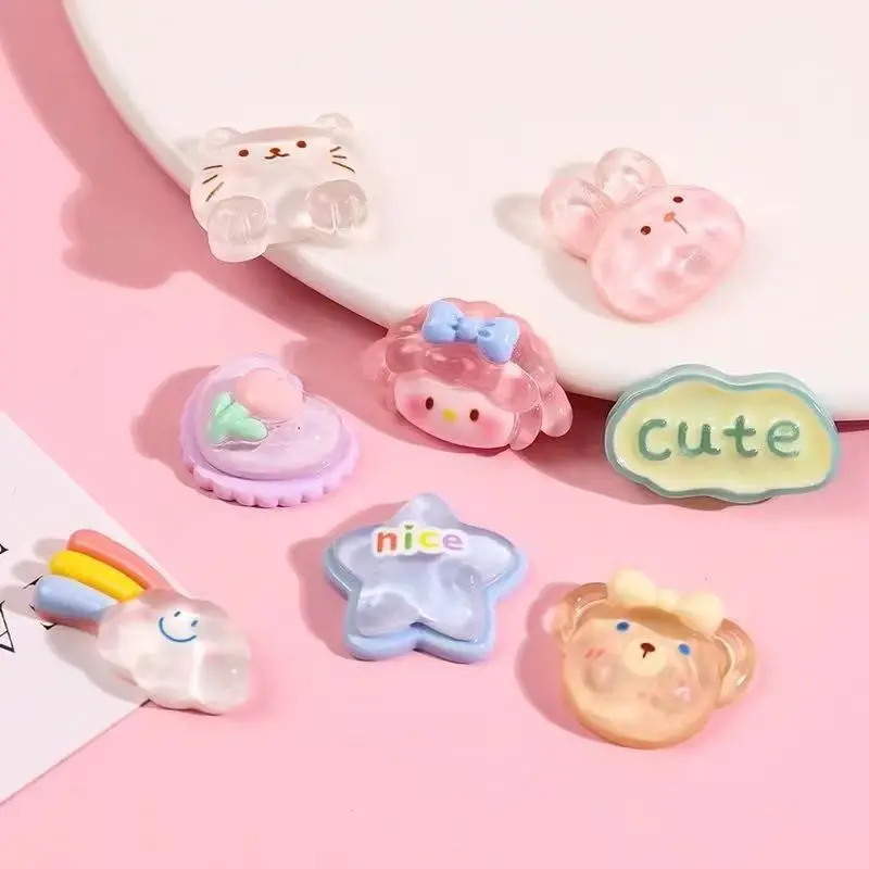

New Cartoon Internet Celebrity Ins Shoe Flower Crystal Bear Three-dimensional Shoe Buckle Detachable Buckle Sandals Accessories