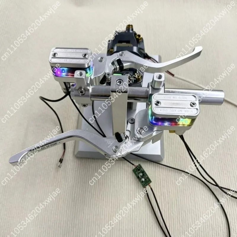 Modified CNC Side Push Brake Master Cylinder With LED Lamp, Universal Hydraulic Pump For Niu Ninebot Electric Motorbike