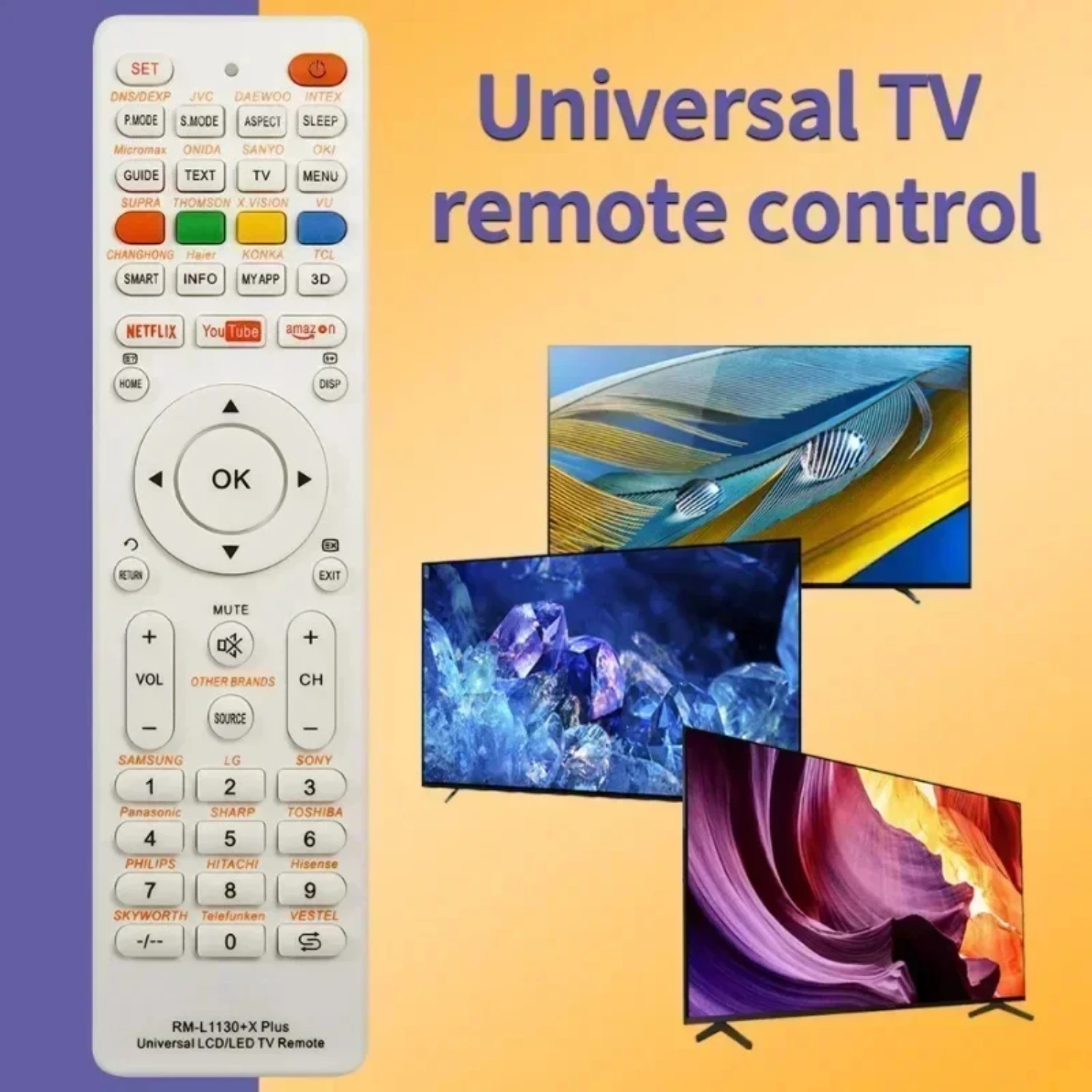 Replacement Remote Control RM L1130 X  All Brand Television TV RM L113 12 RM L1130 8  Smart  Controle Tv Box