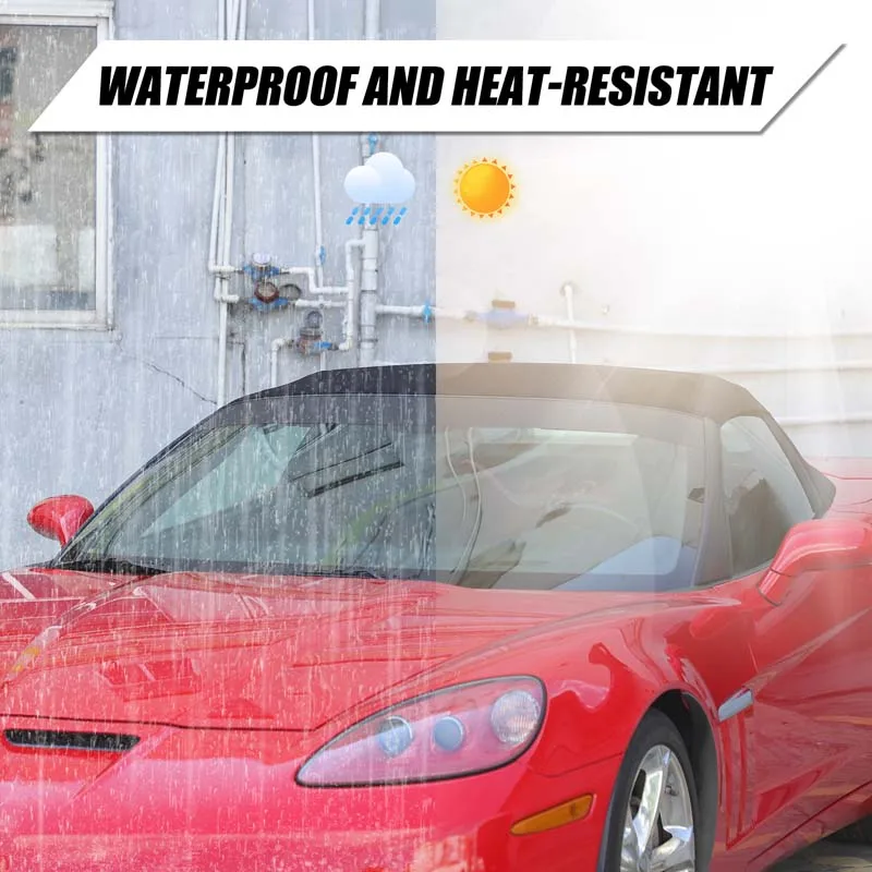 1piece set PVC black For Chevrolet Corvette C6 2005-2013 car front windshield visor sticker exterior modification accessories