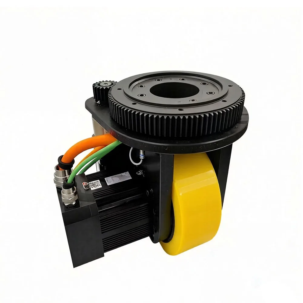 300mm Diameter Horizontal Drive Wheel AGV Mobile Platform Motorized Wheel For Heavy Duty 2 Ton Load Capacity