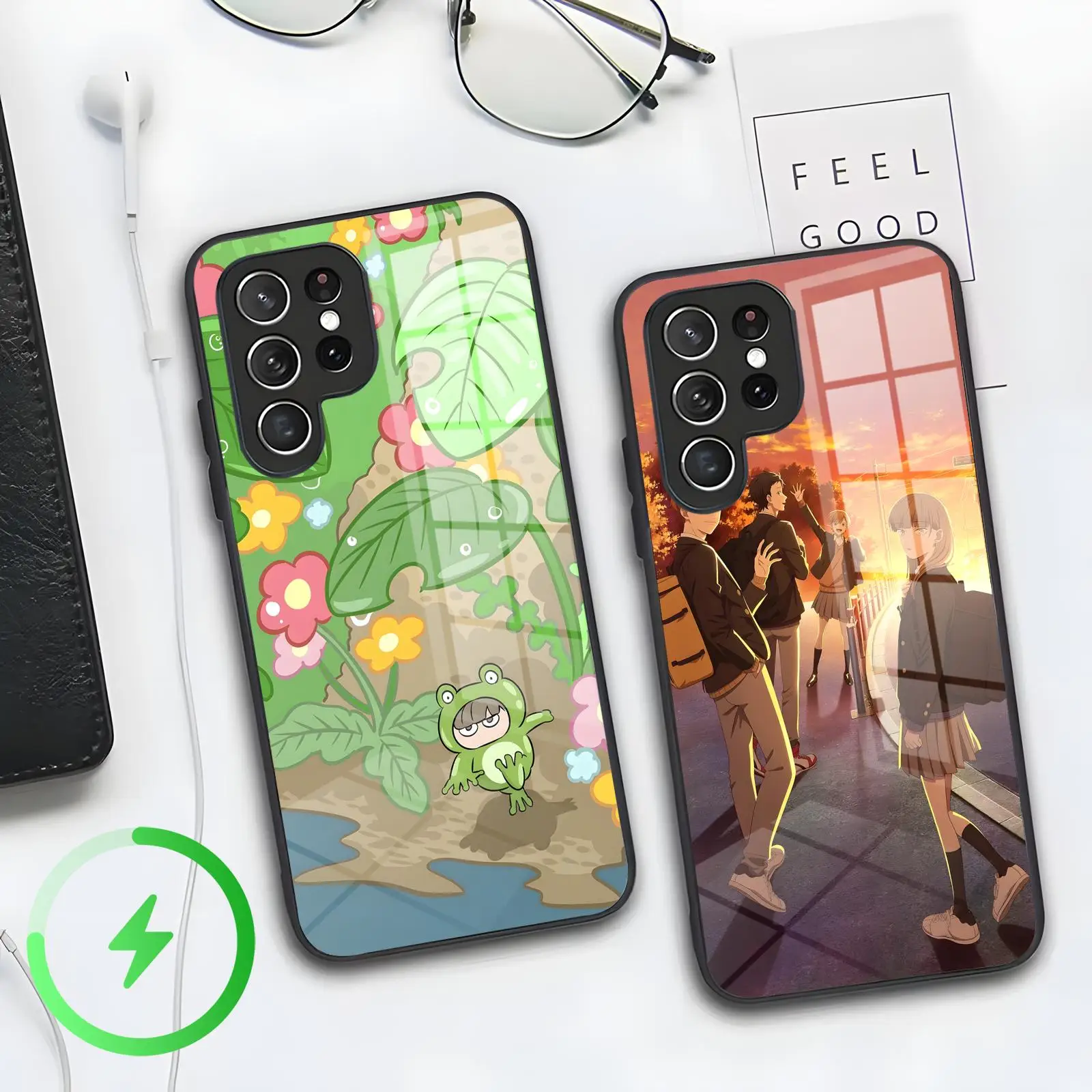 Phone Case For Samsung S26 S25 S24 S23 S22 S21 Plus Ultra Note20 Magnetic Glass Phone Case THE RAMPARTS OF ICE