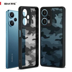 ibmrs for Redmi Note 12 Turbo / POCO F5 Case Camo Military-Grade [Anti-Scratch] Slim Hard PC Cover with Raised Lips