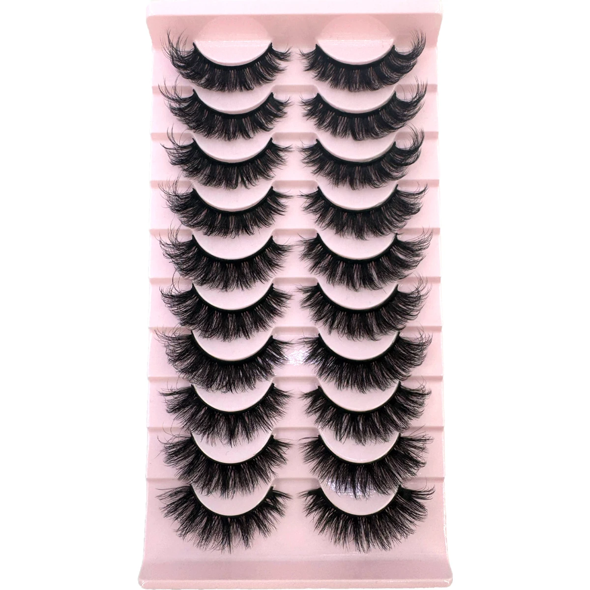10 Pairs Mink Fluffy Dramatic False Eyelashes