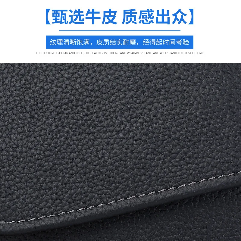 New Custom Casual Versatile Phone Cowhide Trendy Commuter Shoulder Genuine Leather Men's Crossbody Side For Men High-end Feel