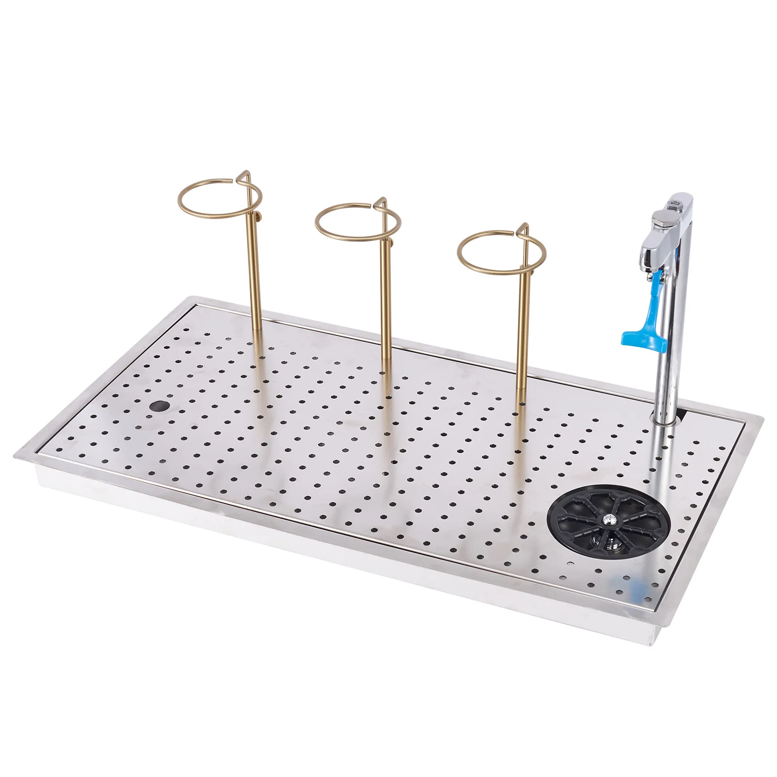 High-Pressure Cup Washer Coffee Holder Tea Stainless Steel Hand Brewed Sink Hand Brewed Coffee Making Drain Table Pushing Faucet