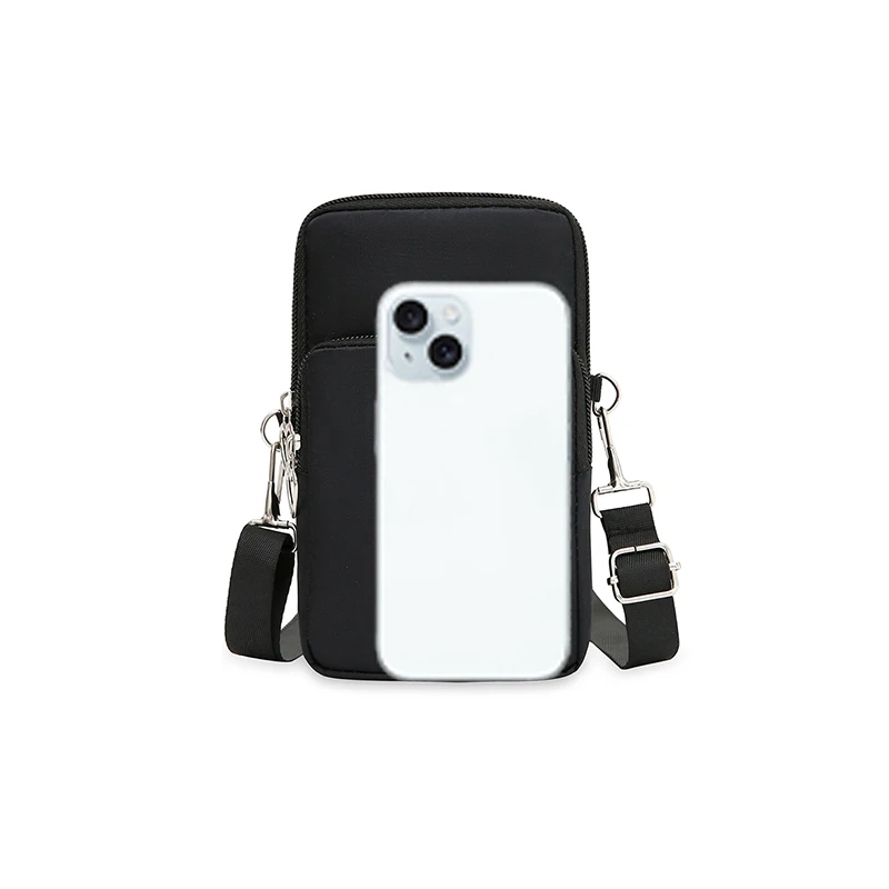 Wodoodporna torba na telefon komórkowy Damska mini torba Oxford Crossbody Codzienna wielowarstwowa torebka na zamek błyskawiczny Dorywcza torba