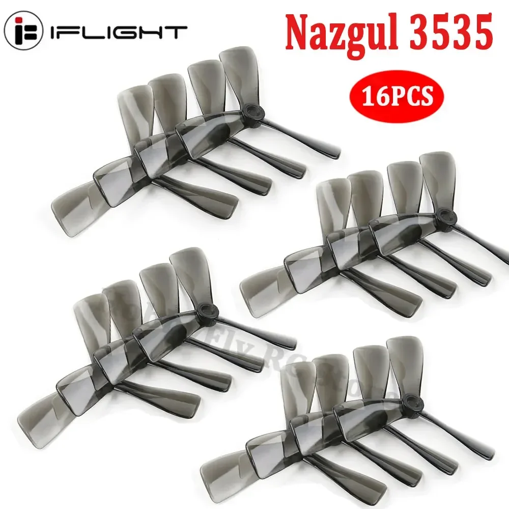 16pcs iFlight Nazgul 3535 3.5inch Propeller Cine Tri-blade 3 Blade Props W/5mm Hole Compatible XING 2203.5 Motor for FPV Drone