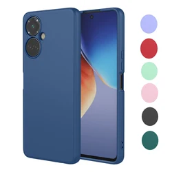 Solid Color Phone Case For Tecno Camon 19 Pro Camon19 Neo Soft TPU Shockproof Liquid Silicone Full Protective Shell