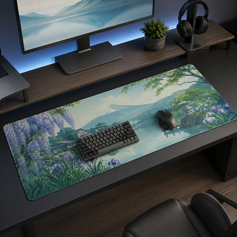 Mouse Pad Wisteria Garden Gaming XL New HD Large Home Mousepad XXL Desk Mats Non-Slip Office Soft Computer Mice Pad
