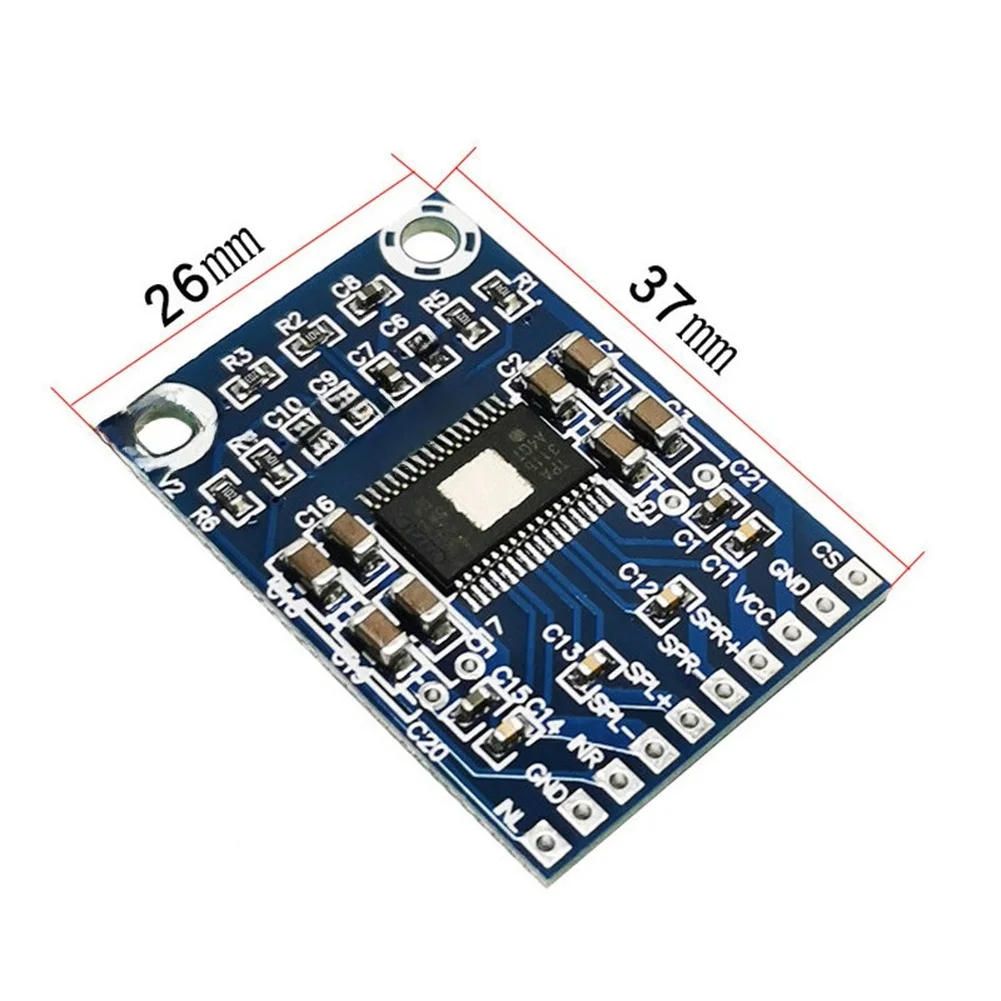 Digital Audio Enhancement Board with For TPA3116D2 IC Class D Dual Channel 50W Output DC12V or DC24V Power Supply Support