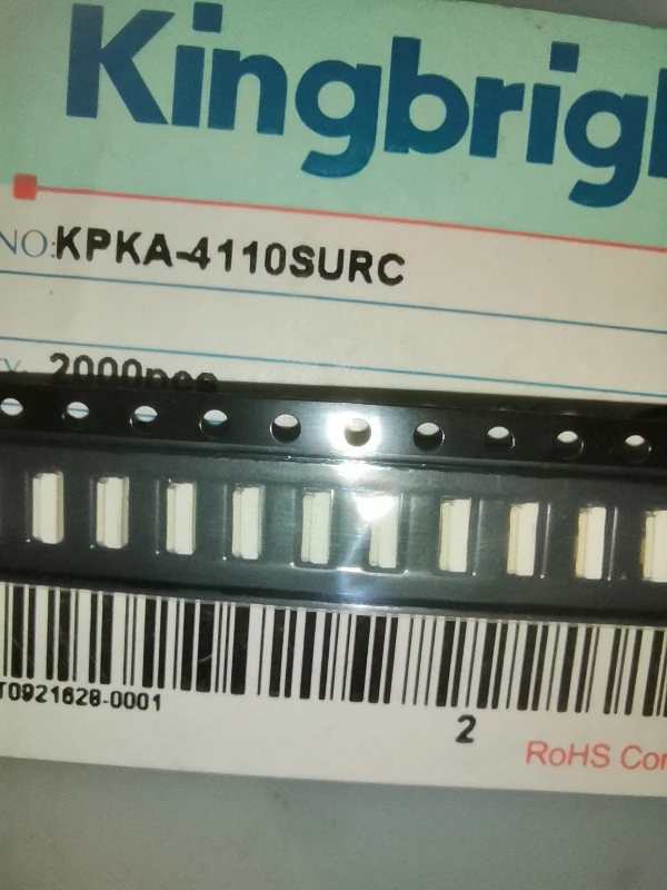 

50Pcs/ KPKA-4110SURC 4110 Side Backlight LED Highlight Red Light