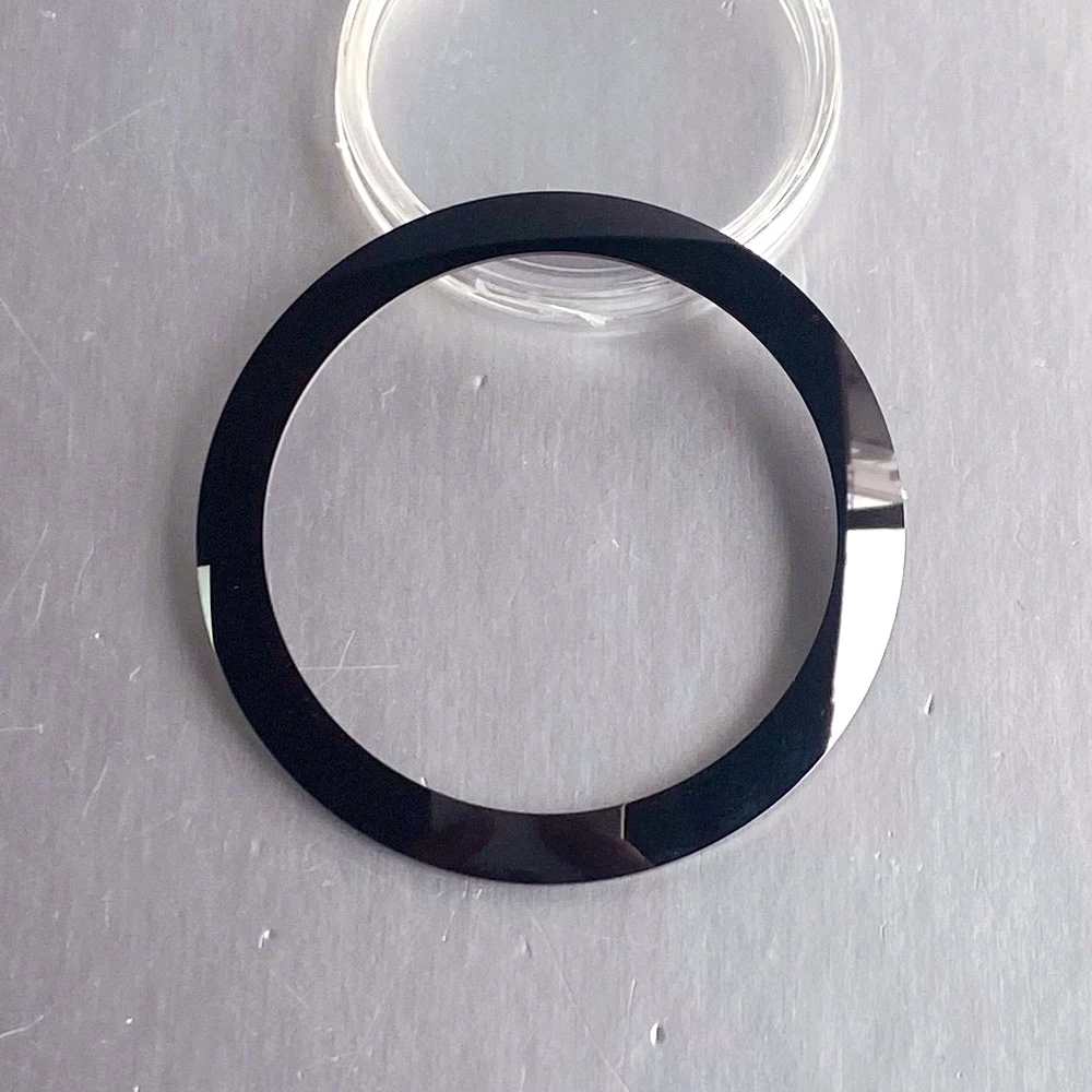 38mm*30.6mm Full Black Watch Bezel Insert For 40mm Watch Replacement Parts