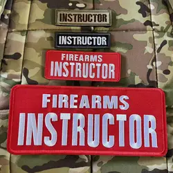 Parche bordado Instructor de Armas de Fuego para uniforme táctico