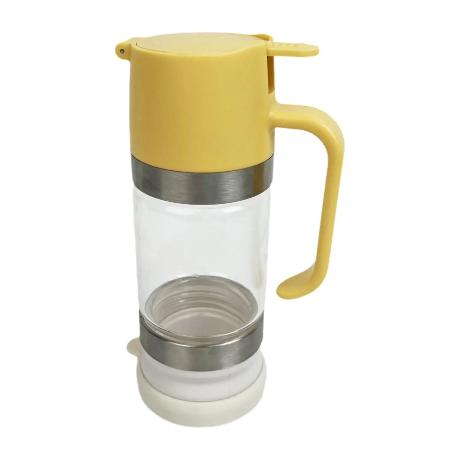 Honey Syrup Dispenser, No Drip Glass Honey Dispenser, Honey Jar with Handle for Syrup Bread Coffee