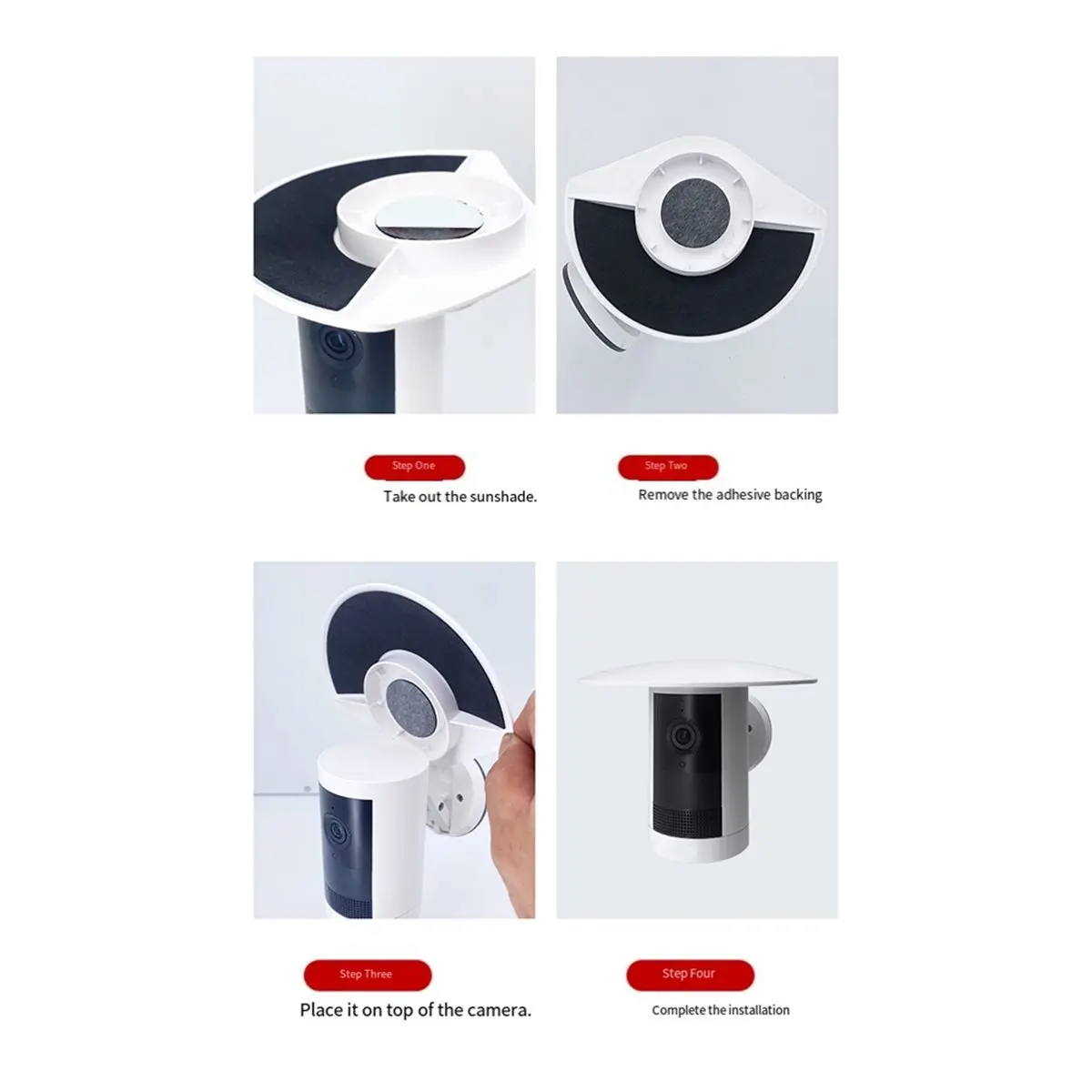AA80 Self-Adhesive Outdoor Cam Plus Rain Cover Shading Protection Camera Casing for Ring Video Doorbell and Security Cameras