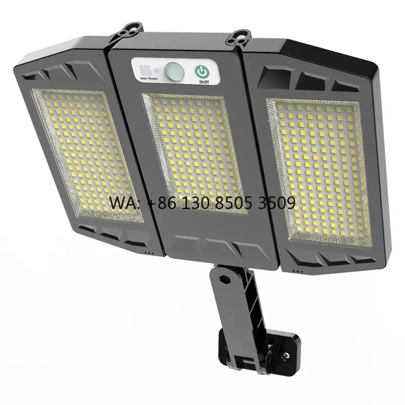 Solar Street Lights Outdoor Solar Lamp With 3 Light Mode Waterproof Motion Sensor Security Lighting for Garden Patio Path Yard