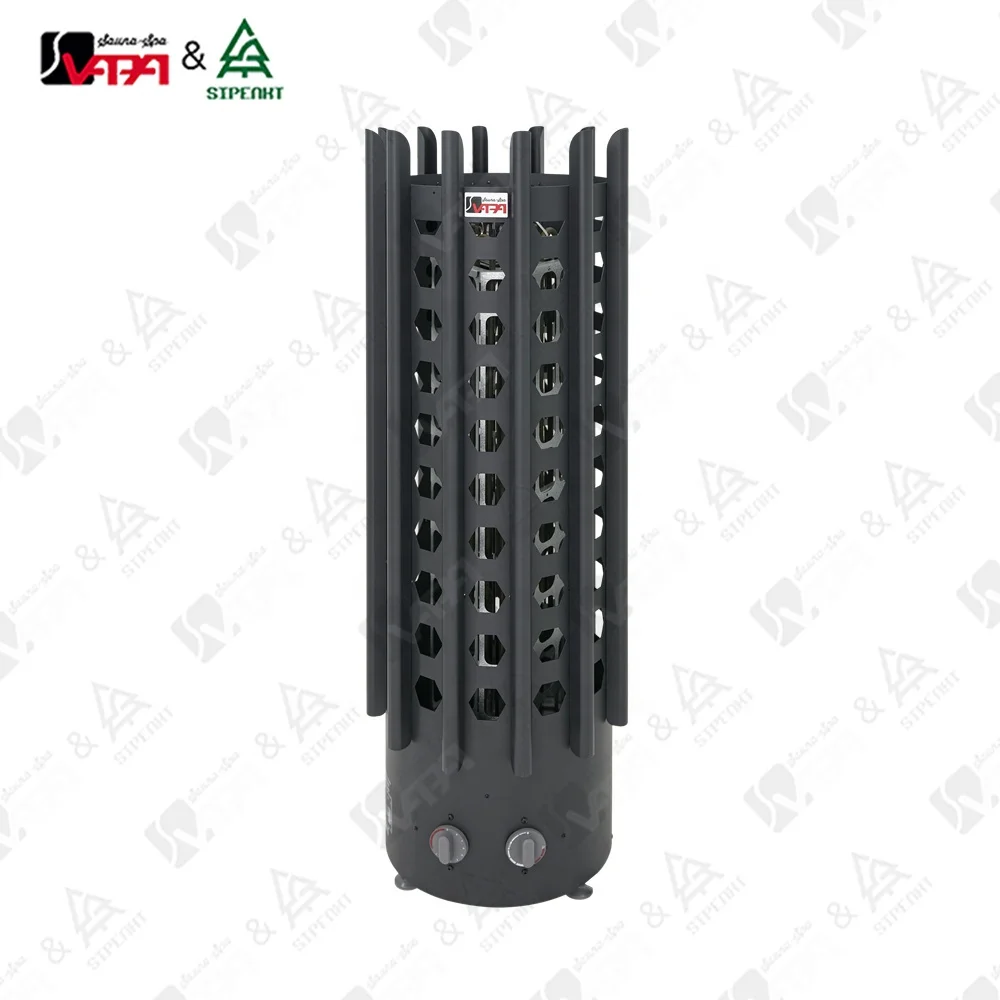 6KW Tower‑Style Freestanding Stainless Steel Electric Sauna Heater Sauna Stove For Home Spa Sauna Room