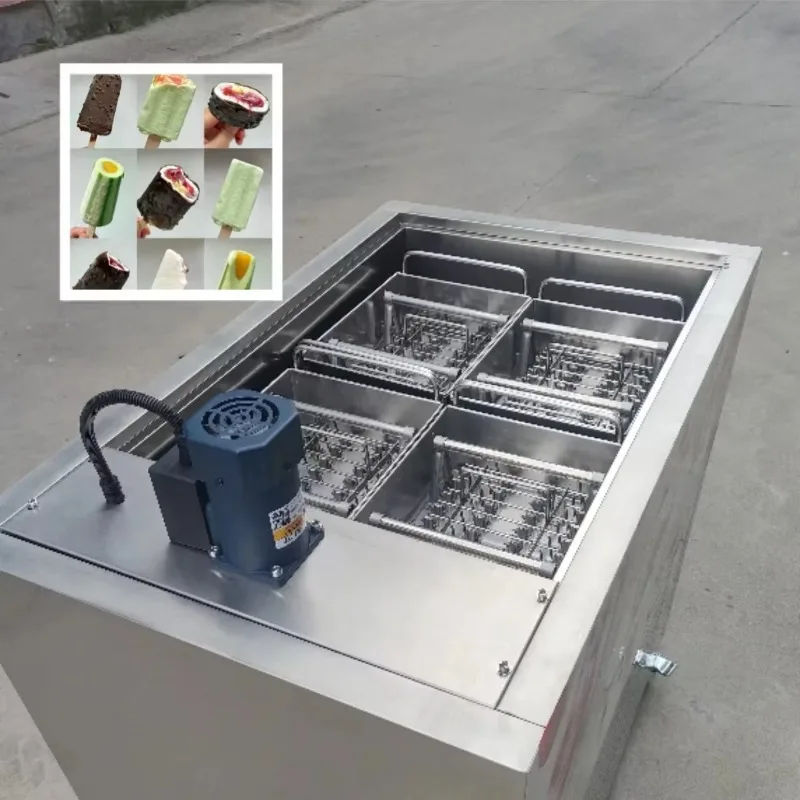 Big Capacity 4 Mold Popsicle Machine Ice Cream Stick Popsicle Machine Maker customized