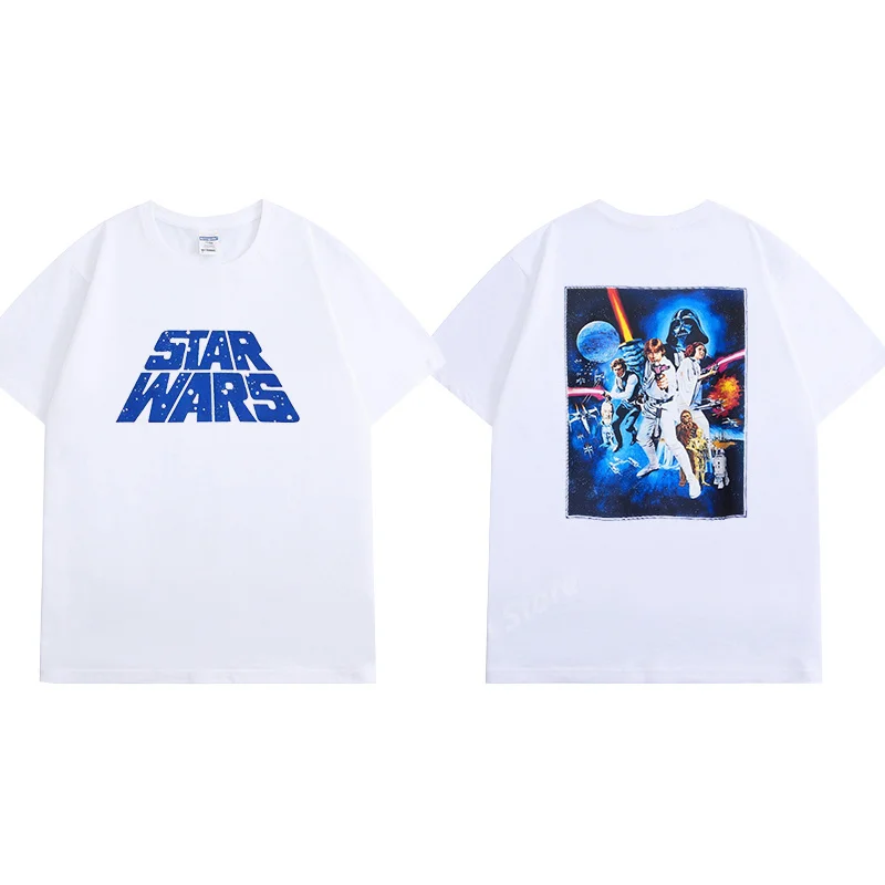 (Uniqlo) Nieuwe Star Wars T-Shirt Y 2K Tees Mannen Mode Kid T-Shirt Top Mannen Katoen T-Shirt Top Zomer Vrouwen T-Shirt Heren Kleding