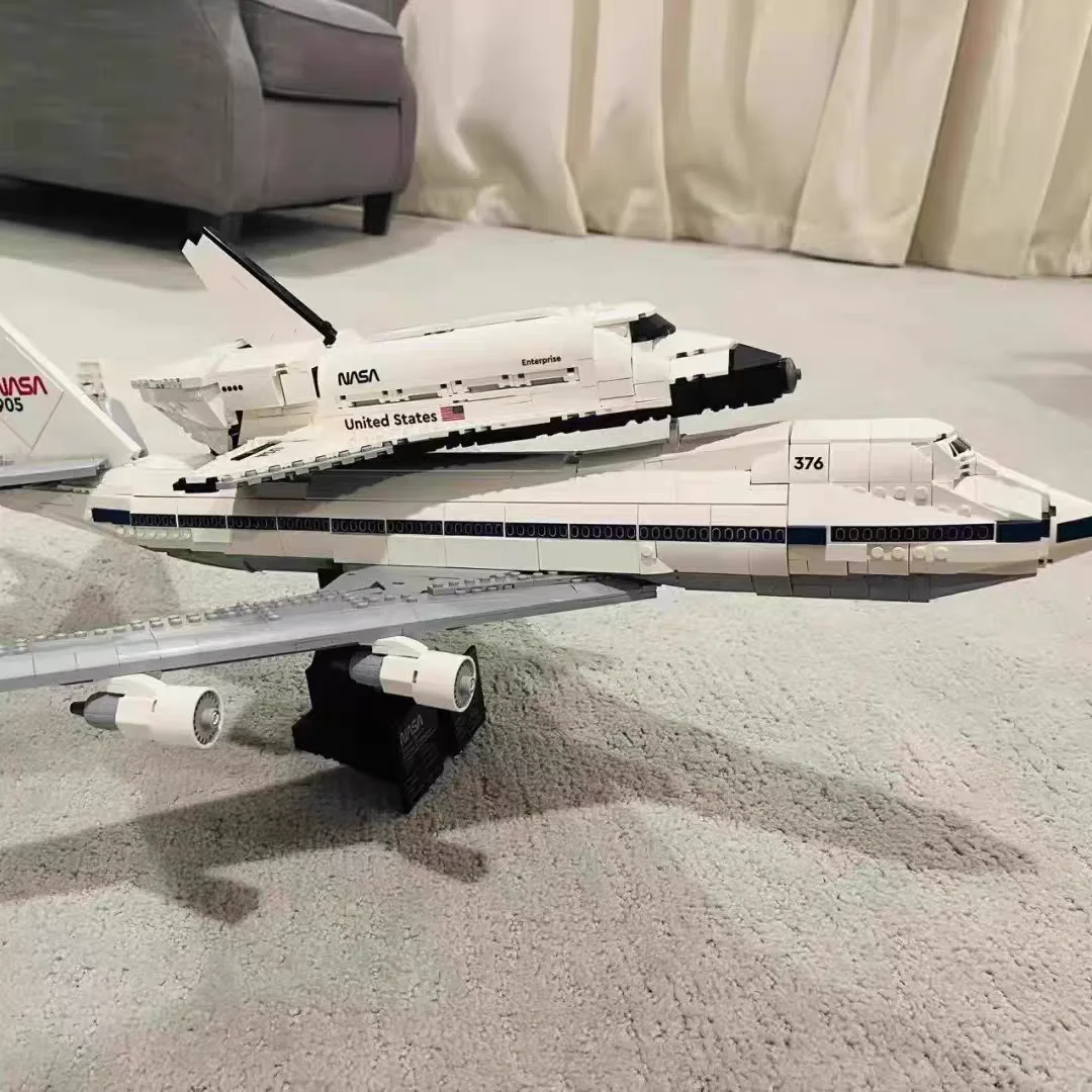 جديد 2417 قطعة بوينغ 747 طائرة النقل طائرة بنة نموذج ألعاب تعليمية هدايا عيد الميلاد للأطفال