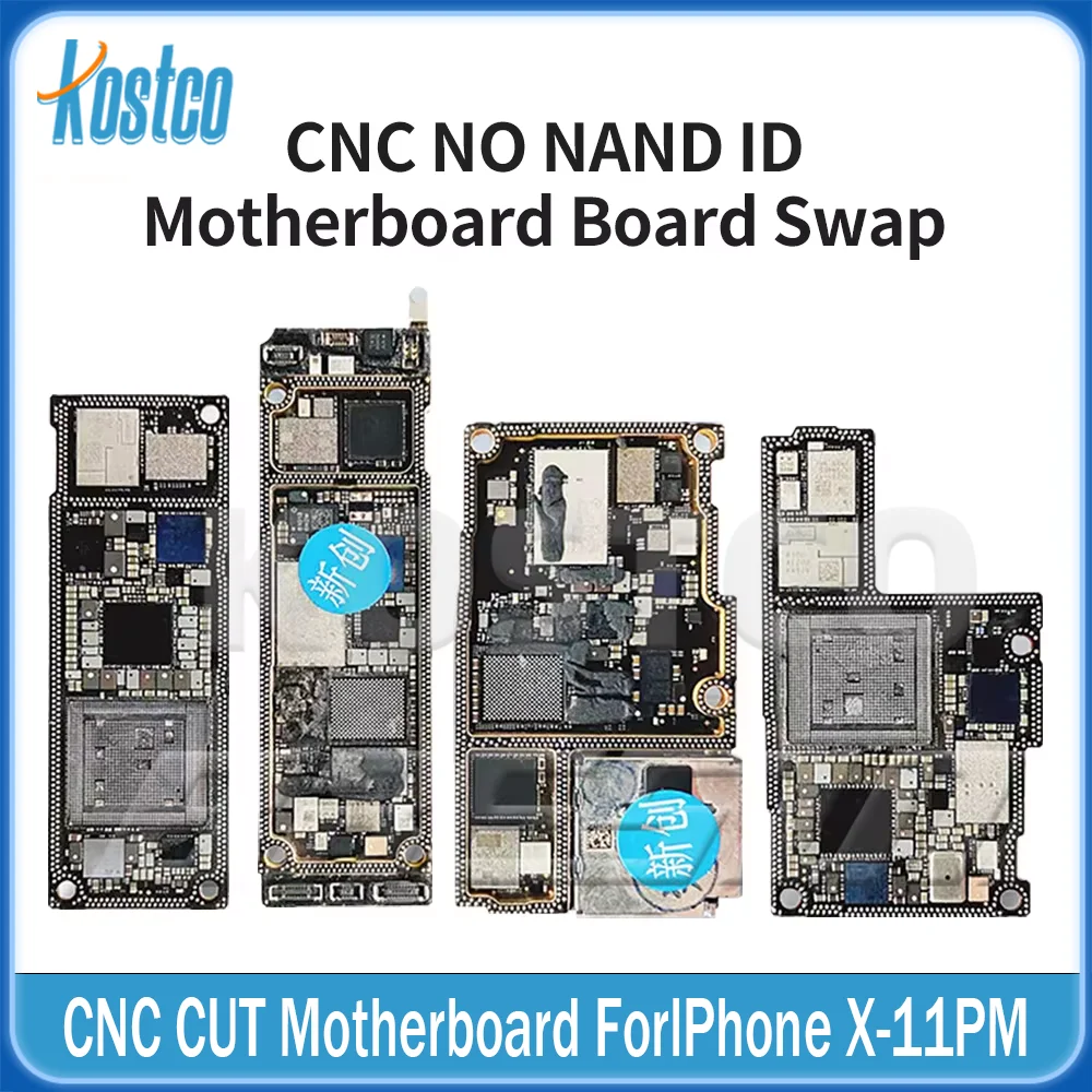 CNC Separated Motherboard Polishing CPU RF Logic Board Swap CPU Baseband For iPhone X XR XS MAX 11 Pro MAX US EU Without Nand