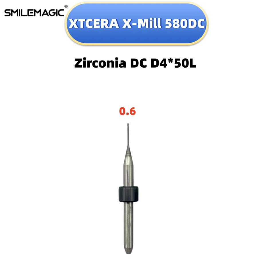 Dental Lab XTcera X-Xill 580 DC Zirconia PMMA Milling Burs DC/NC Coating CADCAM Cutters Dental Laboratory Equipment Shank  4MM