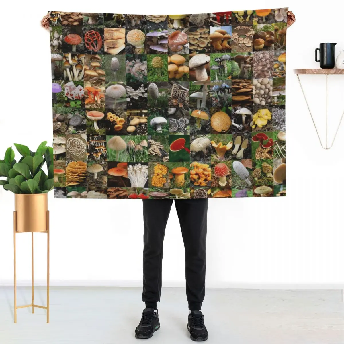Mushrooms Throw Blanket Summer Luxury heavy to sleep Sleeping Bag Plaid on the sofa Luxury Designer Blankets