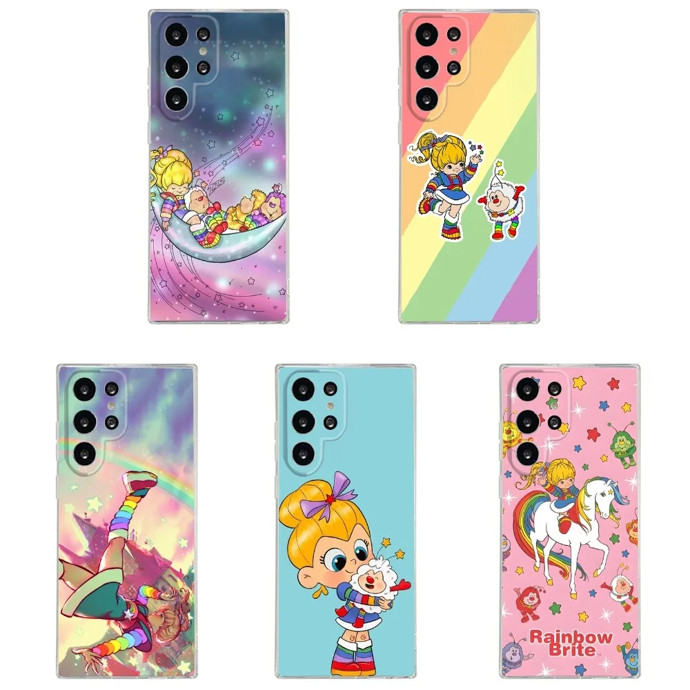 

Cartoon R-Rainbow Brite Phone Case Silicone Case For Samsung S30,S23,S21,S22,S20 Ultra,S20 FE lite,S10,S9,S8 PIus Cover Clear