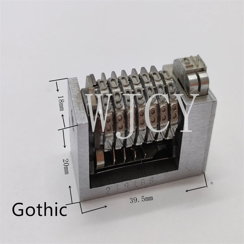 

10 PCS 7 Digits 4X8 Gothic Font Numbering Machine Jumping 9.8.7.6.5.....