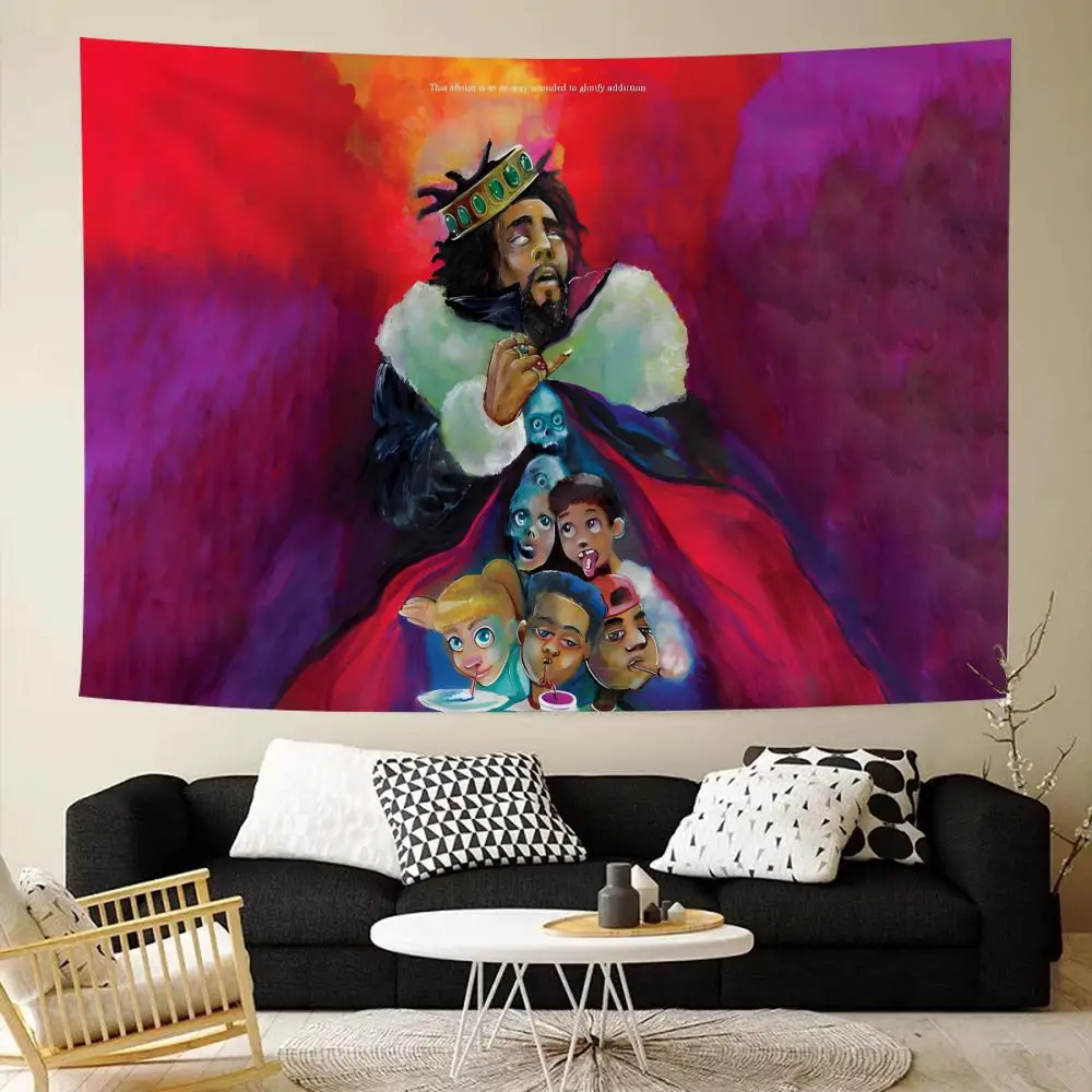 Conscious Hip Hop j.cole Tapestry House Bedroom Living Bar Garden Microfiber Decoration Background