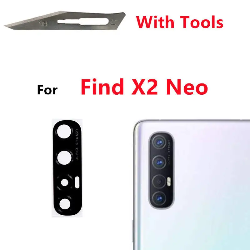 Rear Back Camera Lens Glass For OPPO Find X5 Lite X3 Neo X2 Lite Cover with Adhesive Sticker Repair Tools