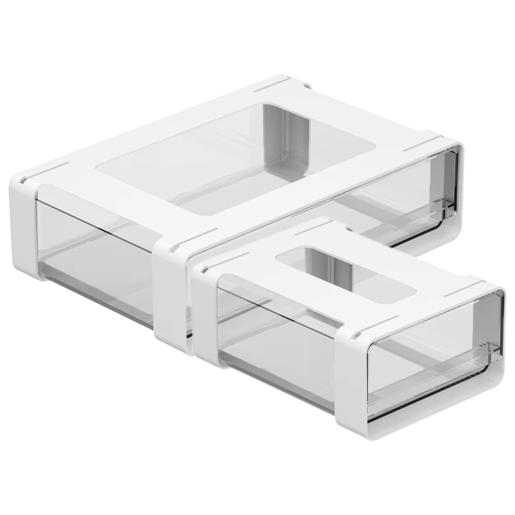 

2pcs Pull-out Drawers Organizer Storage Hidden Under Standing Desk Hidden Desk Organizer Cabinet Drawer Drawer