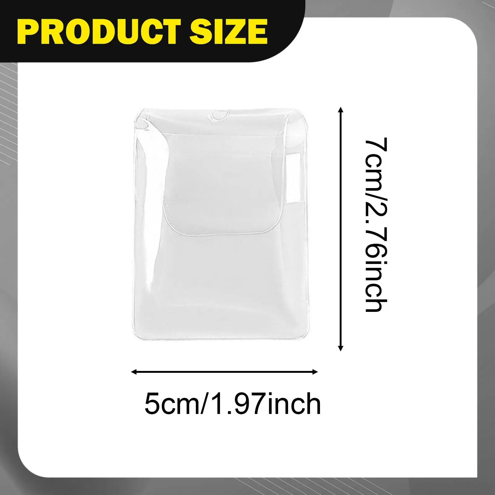Transparent PVC Amulet Cover Protective Case Waterproof Dustproof Clear Display for Travel and Everyday Use