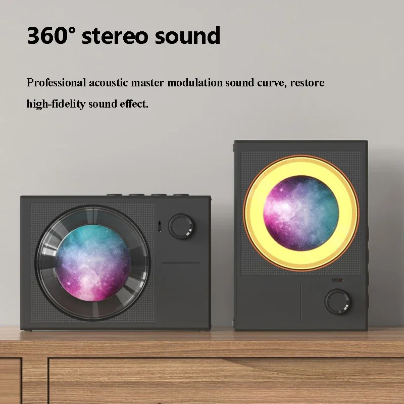 Space Planet Bluetooth Audio Speakers Bedside Ambient Light Bedroom Sleep Speaker Birthday Gift Boys and Girls Desktop Ornaments