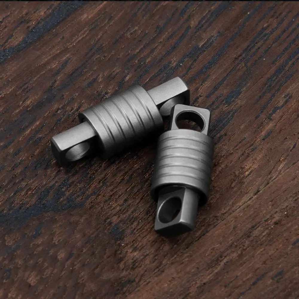 Quick Release 360° Rotatable Titanium Keychain Swivel Accessories Mini Spinner Buckle Holder Silver Connect Accessories Outdoor