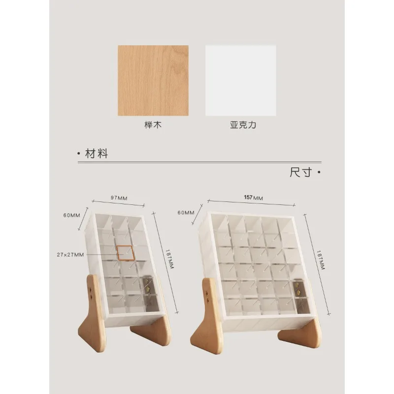 

Desktop lipstick storage box, transparent acrylic dog, lipstick holder, exquisite and high-end