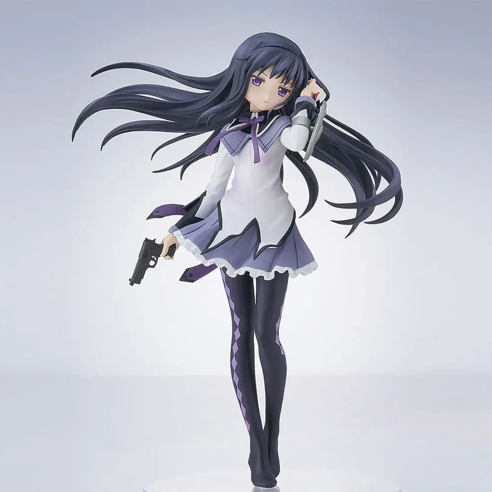 

16cm Anime Magica Quartet Role Akemi Homura Cute Girl Stand Posture Home Decoration Crafts Small Figurines & Miniatures Gift